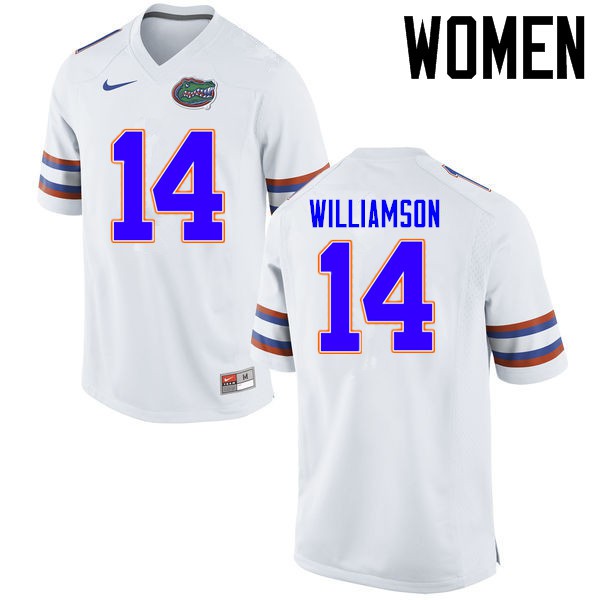 Florida Gators Women #14 Chris Williamson College Football Jerseys White